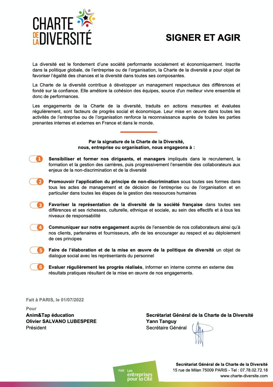Anim&Tap éducation