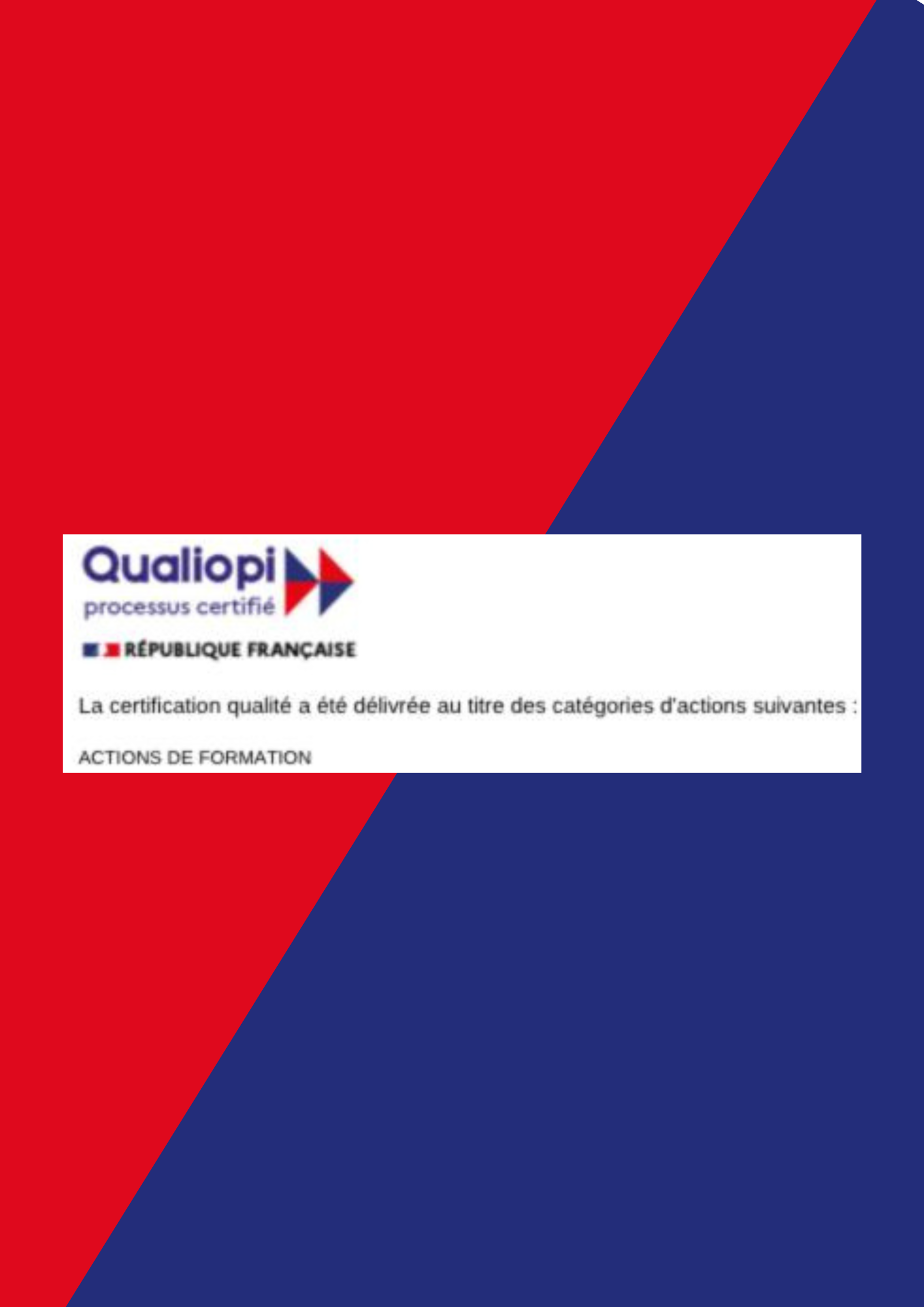 Certificat Qualiopi
